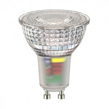 Ampoules - Réflecteur led verre GU10 600lm, 71W (Eq. Inc.), blanc chaud