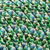 Fil électrique tissu câble rond 2x0.75 mm² Fil Électrique Tissu Pixel Vert 2x0,75mm² - Câble Électrique Textile de Qualité