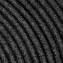 Fil électrique tissu câble rond 2x0.75 mm² Fil Électrique Tissu Gris Carbone 2x0,75mm² - Câble Électrique Textile de Qualité