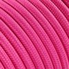 Fil électrique tissu câble rond 2x0.75 mm² Fil Électrique Tissu Rose Fushia 2x0,75mm² - Câble Électrique Textile de Qualité