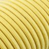 Fil électrique tissu câble rond 2x0.75 mm² Fil Électrique Tissu Jaune Pastel 2x0,75mm² - Câble Électrique Textile de Qualité