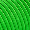 Fil électrique tissu câble rond 2x0.75 mm² Fil Électrique Tissu Vert Fluo 2x0,75mm² - Câble Électrique Textile de Qualité