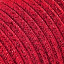 Fil électrique tissu câble rond 2x0.75 mm² Fil Électrique Tissu Rouge Brillant 2x0,75mm² - Câble Électrique Textile de Qualité