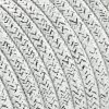 Fil électrique tissu câble rond 2x0.75 mm² Fil Électrique Tissu Blanc Brillant 2x0,75mm² - Câble Électrique Textile de Qualité