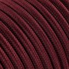 Fil électrique tissu câble rond 2x0.75 mm² Fil Électrique Tissu Bordeaux 2x0,75mm² - Câble Électrique Textile de Qualité