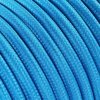 Fil électrique tissu câble rond 2x0.75 mm² Fil Électrique Tissu Bleu 2x0,75mm² - Câble Électrique Textile de Qualité