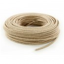 Câbles textiles ronds 2x0.75 mm² Fil Électrique Toile de Jute 2x0,75mm² - Câble Électrique Textile de Qualité