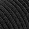 Fil électrique tissu câble rond 2x0.75 mm² Fil Électrique Lin Noir 2x0,75mm² - Câble Électrique Textile de Qualité