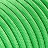 Fil électrique tissu câble rond 2x0.75 mm² Fil Électrique Tissu Vert Kiwi 2x0,75mm² - Câble Électrique Textile de Qualité
