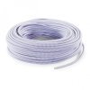 Fil électrique tissu câble rond 2x0.75 mm² Fil Électrique Tissu Blanc et Violet 2x0,75mm² - Câble Électrique Textile de Qualité