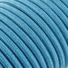 Fil électrique tissu câble rond 2x0.75 mm² Fil Électrique Tissu Bleu Turquoise 2x0,75mm² - Câble Électrique Textile de Qualité