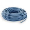 Fil électrique tissu câble rond 2x0.75 mm² Fil Électrique Tissu Bleu Avion 2x0,75mm² - Câble Électrique Textile de Qualité