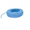 Fil électrique tissu câble rond 2x0.75 mm² Fil Électrique Tissu Bleu Ciel 2x0,75mm² - Câble Électrique Textile de Qualité