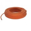 Fil électrique tissu câble rond 2x0.75 mm² Fil Électrique Tissu Mandarine 2x0,75mm² - Câble Électrique Textile de Qualité