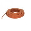 Fil électrique tissu câble rond 2x0.75 mm² Fil Électrique Tissu Saumon 2x0,75mm² - Câble Électrique Textile de Qualité