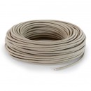 Fil électrique tissu câble rond 2x0.75 mm² Câble Textile couleur Sable