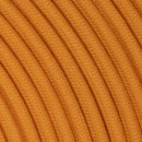 Fil électrique tissu câble rond 2x0.75 mm² Fil Électrique Tissu Caramel 2x0,75mm² - Câble Électrique Textile de Qualité