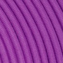 Fil électrique tissu câble rond 2x0.75 mm² Fil Électrique Tissu Violet Glycine 2x0,75mm² - Câble Électrique Textile de Qualité