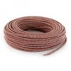 Fil électrique tissu câble rond 2x0.75 mm² Fil Électrique Tissu Beige et Rouge et Blanc 2x0,75mm² - Câble Électrique Textile ...