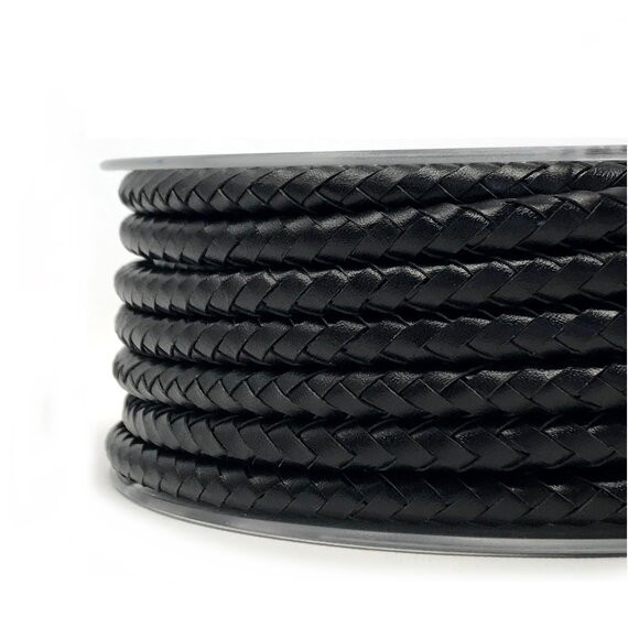 Fil électrique tissu câble rond 2x0.75 mm² Fil Électrique Cuir Noir 2x0,75mm² - Câble Électrique Textile de Qualité
