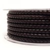 Fil électrique tissu câble rond 2x0.75 mm² Fil Électrique Tissu Cuir Marron 2x0,75mm² - Câble Électrique Textile de Qualité