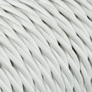 Câbles textiles torsadés 2x0.75 mm² Câble Textile Torsadé Blanc 2x0.75mm² - Fil Electrique Tissu