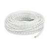 Fil électrique tissu torsadé 2x0.75 mm² Câble Textile Torsadé Blanc 2x0.75mm² - Fil Electrique Tissu