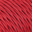 Fil électrique tissu torsadé 2x0.75 mm² Câble Textile Torsadé Rouge 2x0.75mm² - Fil Electrique Tissu