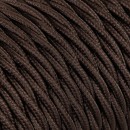 Fil électrique tissu torsadé 2x0.75 mm² Câble Textile Torsadé Brun Marron 2x0.75mm² - Fil Electrique Tissu