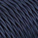 Câble Textile Torsadée Bleu Abysse - 2x0.75mm²