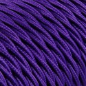Câble Textile Torsadé Violet - 2x0.75mm²