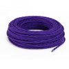 Fil électrique tissu torsadé 2x0.75 mm² Câble Textile Torsadé Violet 2x0.75mm² - Fil Electrique Tissu