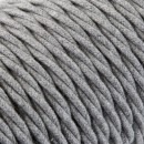 Câbles textiles torsadés 2x0.75 mm² Câble Textile Torsadé Gris 2x0.75mm² - Fil Electrique Tissu