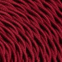Câble Textile Torsadé Rouge Cerise - 2x0.75mm²