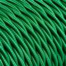 Fil électrique tissu torsadé 3x0.75 mm² Câble Electrique Vert en Textile Torsadé 3x0.75mm² - Fil Electrique Tissu