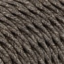 Câbles textiles torsadés 3x0.75 mm² Câble Electrique Marron en Textile Torsadé 3x0.75mm² - Fil Electrique Tissu