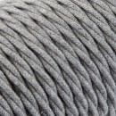 Câbles textiles torsadés 3x0.75 mm² Câble Electrique Gris en Textile Torsadé 3x0.75mm² - Fil Electrique Tissu