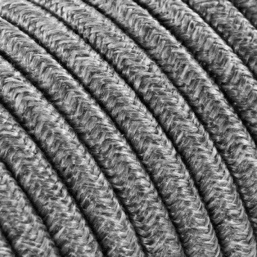 Fil électrique - câble électrique textile grande section Câbles Textiles Gris 3x1.5mm² - Alliez Style et Puissance dans Vos P...