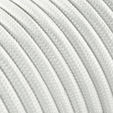 Fil électrique - câble électrique textile grande section Câble Textile Blanc 3x1.5mm² - Alliez Style et Puissance dans Vos Pr...