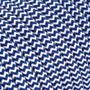 Fil électrique tissu - câble rond 3x0.75 mm² Fil Électrique Tissu Bleu et Blanc 3x0,75mm² - Câble Électrique Textile de Qualité