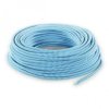 Fil électrique tissu - câble rond 3x0.75 mm² Fil Électrique Tissu Turquoise et Blanc 3x0,75mm² - Câble Électrique Textile de ...