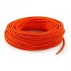 Fil électrique tissu - câble rond 3x0.75 mm² Fil Électrique Tissu Orange 3x0,75mm² - Câble Électrique Textile de Qualité