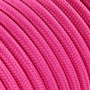 Fil électrique tissu - câble rond 3x0.75 mm² Fil Électrique Tissu Rose Fushia 3x0,75mm² - Câble Électrique Textile de Qualité