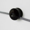 Accessoires et Installation - Grip porcelaine noire - isolant 1 câble