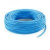 Fil électrique tissu - câble rond 3x0.75 mm² Fil Électrique Tissu Bleu Turquoise 3x0,75mm² - Câble Électrique Textile de Qualité