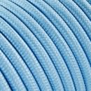 Câbles textiles ronds 3x0.75 mm² Fil Électrique Tissu Bleu Azur 3x0,75mm² - Câble Électrique Textile de Qualité