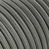 Fil électrique tissu - câble rond 3x0.75 mm² Fil Électrique Tissu Gris Souris 3x0,75mm² - Câble Électrique Textile de Qualité
