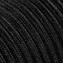 Câbles textiles ronds 3x0.75 mm² Fil Électrique Tissu Noir et Paillettes 3x0,75mm² - Câble Électrique Textile de Qualité