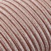 Fil électrique tissu - câble rond 3x0.75 mm² Fil Électrique Tissu Rose et Paillettes 3x0,75mm² - Câble Électrique Textile de ...