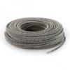 Fil électrique tissu - câble rond 3x0.75 mm² Fil Électrique Tissu Beige et Noir 3x0,75mm² - Câble Électrique Textile de Qualité